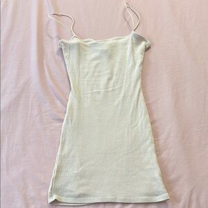 Ribbed Spaghetti Strap mini dress